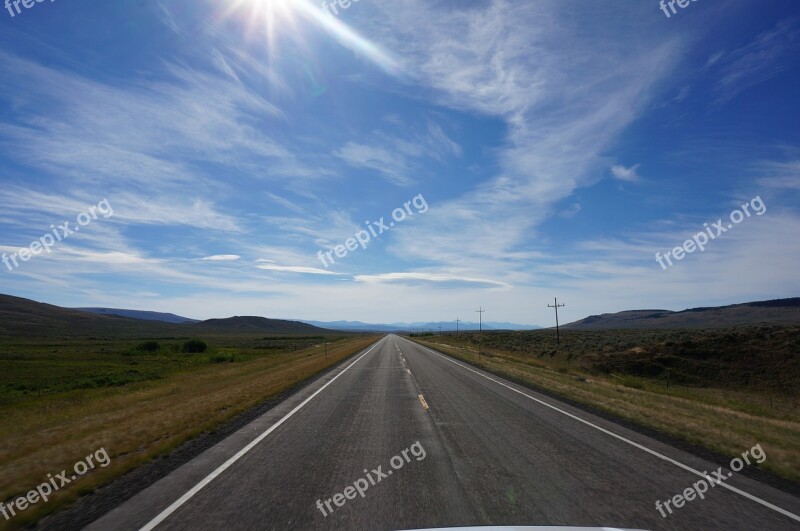 Big Sky Montana Clouds Asphalt Sky