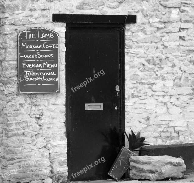 Black White Door Pub Lamb