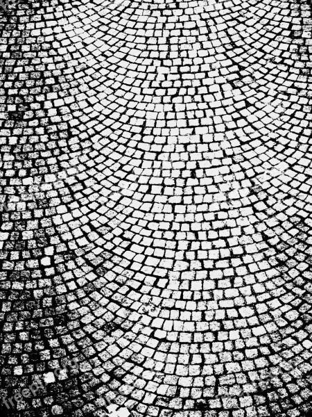 Black And White Cobble Stone Surface Background Texture