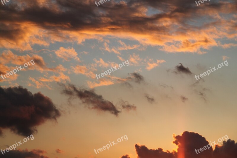 Cloud Clouds Solar Summer Sky