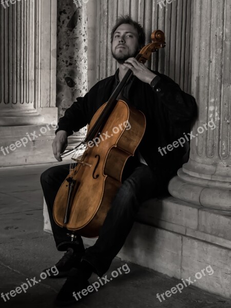 Musician Louvre Paris Architecture Music