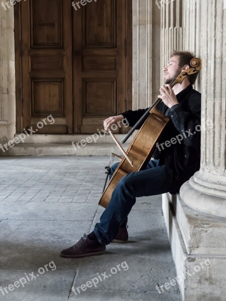 Musician Louvre Paris Architecture Music