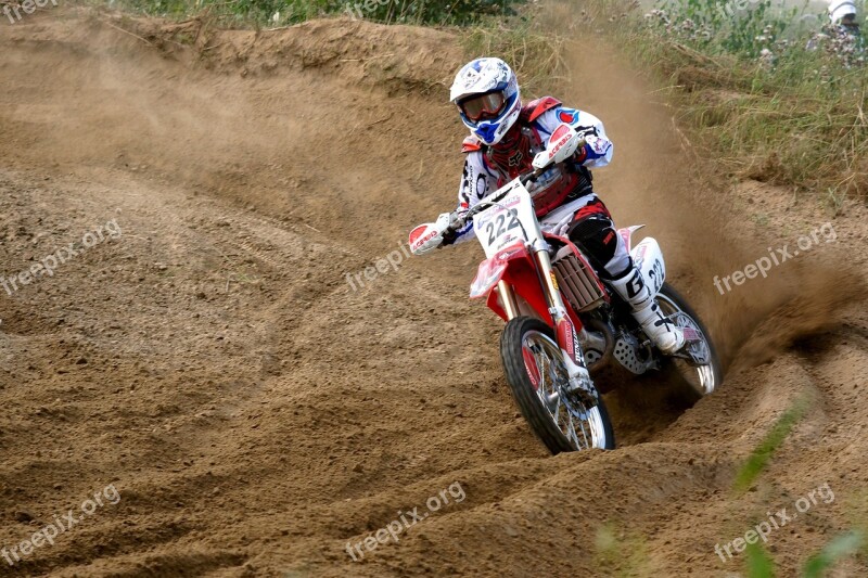 Motorcyclist One Motocross Sports Motorcycle