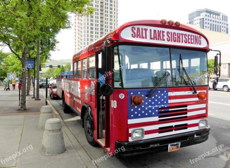 Transport Tourism Bus Salt Lake City Holiday