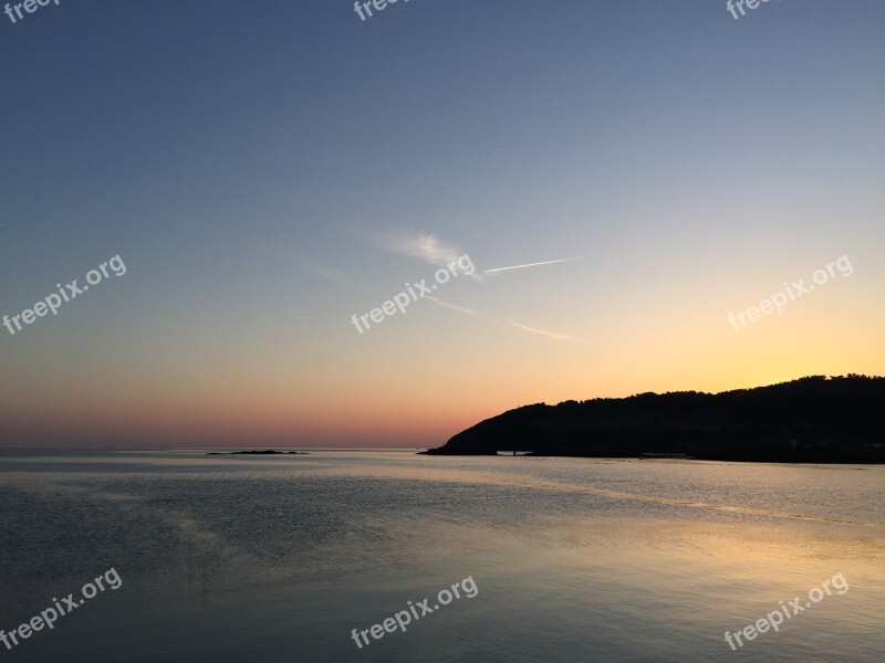 Jeju Jeju Scenery Sunset Sea Still