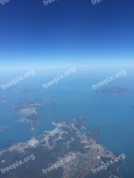 Aerial Photo Jeju Sky Flight Island