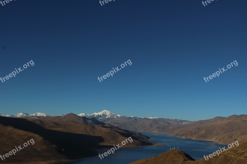 Yanghu Lhasa Tibet Mountain Landscape