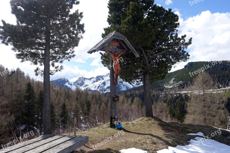 Mountains Summit Cross Wayside Cross Austria