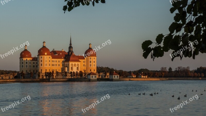 Castle Moritz Castle Autumn Saxony Free Photos