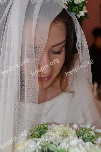 Bride The Veil Wedding Free Photos