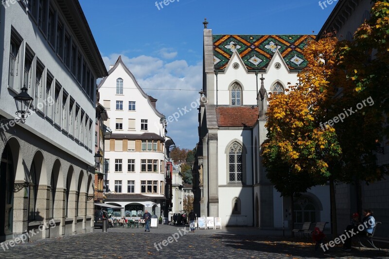 St Gallen Historic Center Switzerland Historically Houses