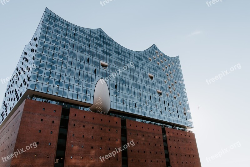 Architecture Elbphilharmonie Building Elbe Germany