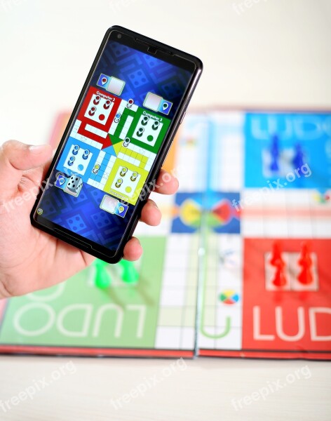 Game Board Isolated Ludo Child