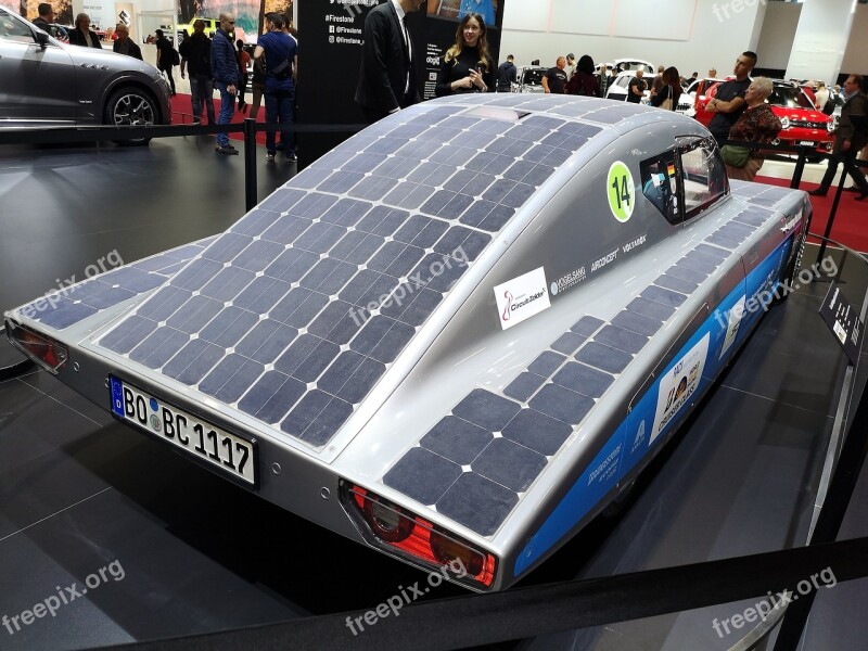 Auto Solar Panels Ecology Environment Modern