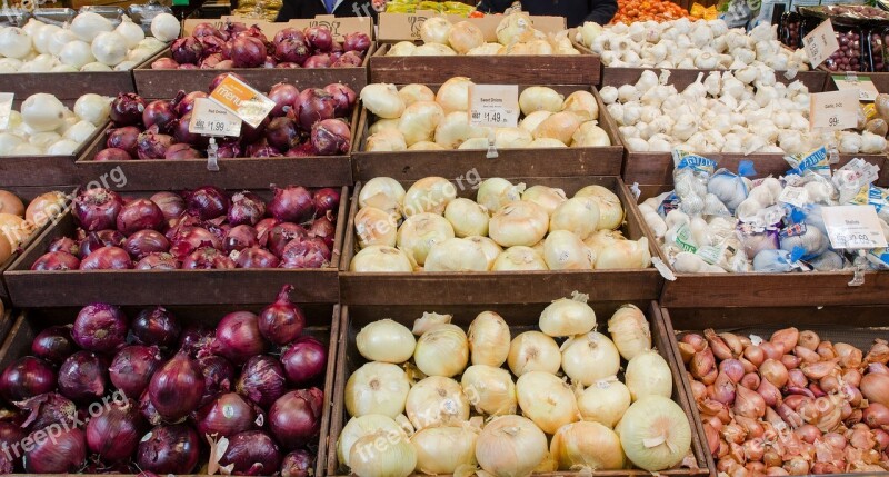 Market Onions Vegetables Beets Healthy