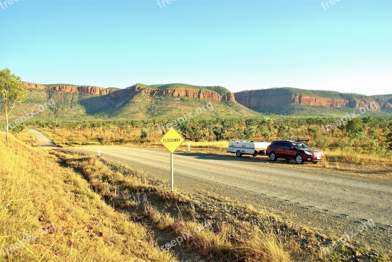 Outback Australia Road Nature Desert