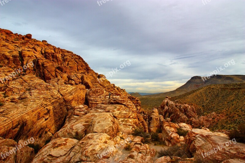 Red Rock Rock Canyon Landscape Nature