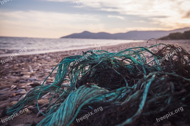 Garbage Beach Peddles Environment Pollution