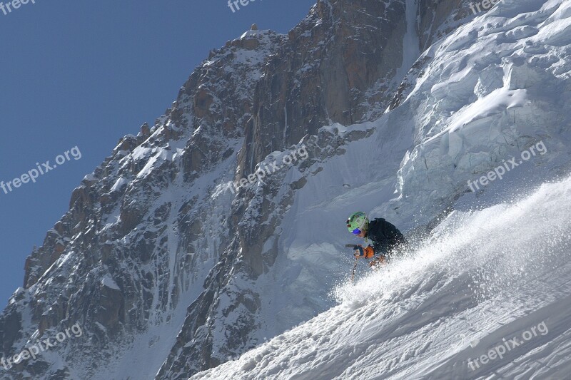 Child Ski Freeride Chamonix Free Photos