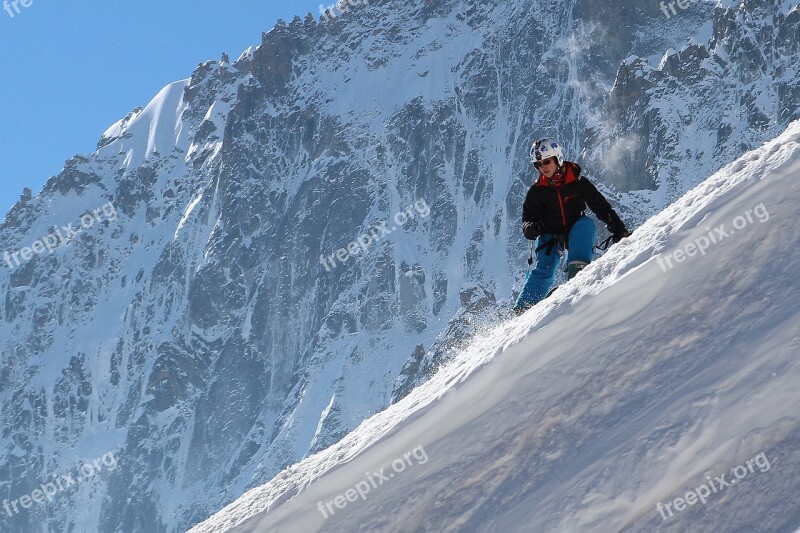 Child Ski Chamonix Freeride Free Photos