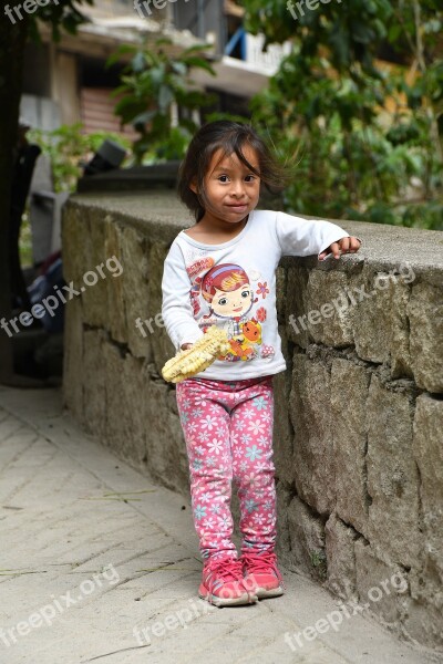 Peru Child Corn Girl Sweet