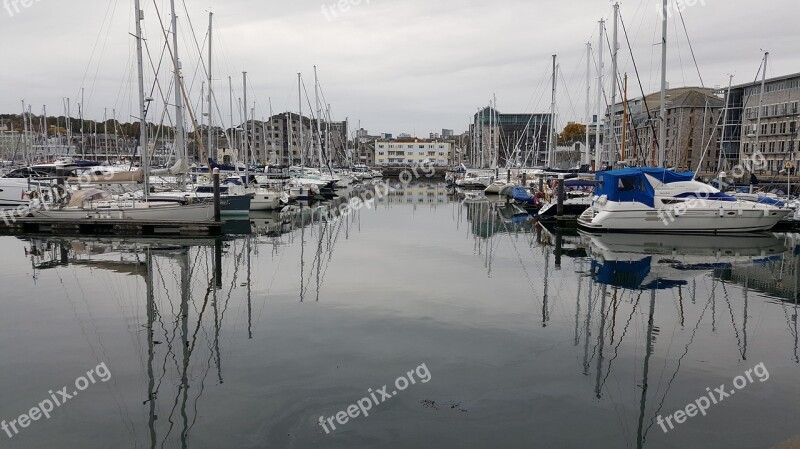 Reflection Boats Yachts Marina Plymouth