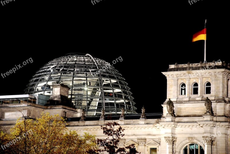 Berlin Reichstag Government Architecture Glass Dome