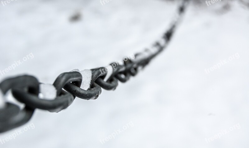 Chain Snow Winter Ice Cold