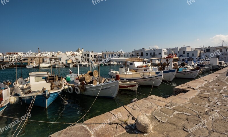 Port Boat Village Fishing Fisherman