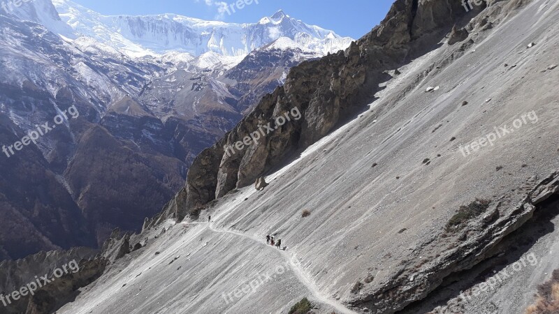 Tilicho Lake Trekking Nepal Free Photos