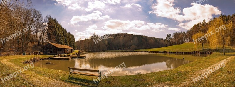 Panorama Nature Landscape Sky Clouds