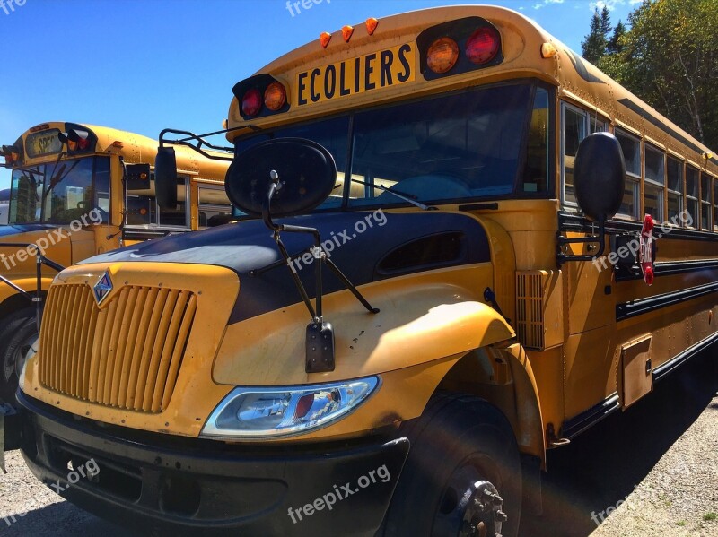 Bus Canada School Chevrettes Public