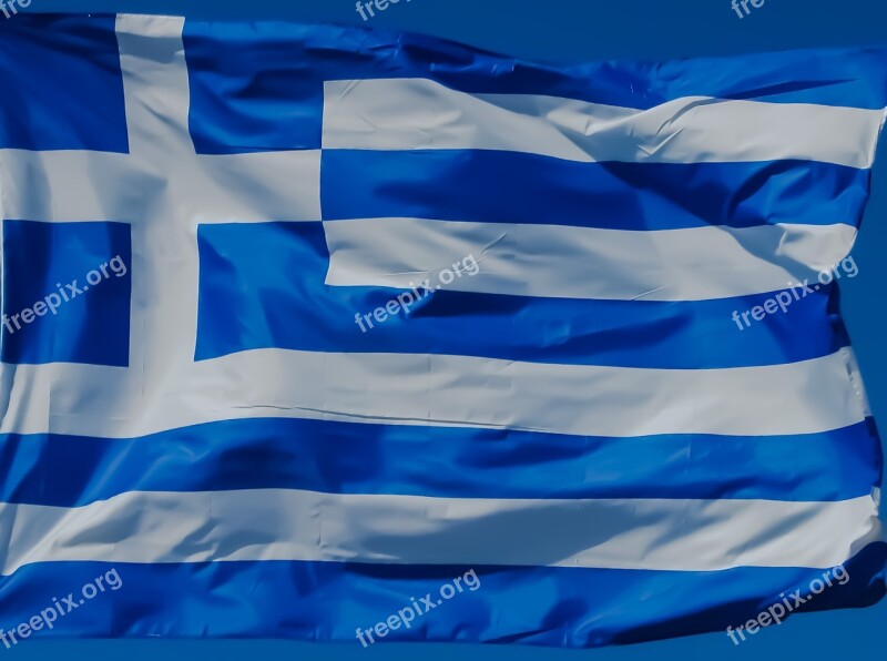 Greece Country Nation Greek Flag