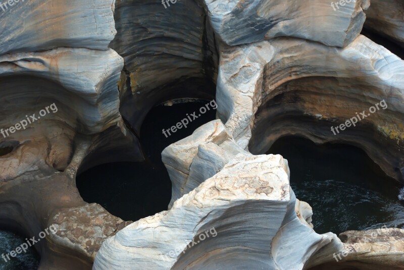 South Africa Blyde River Cascade Erosion Potholes