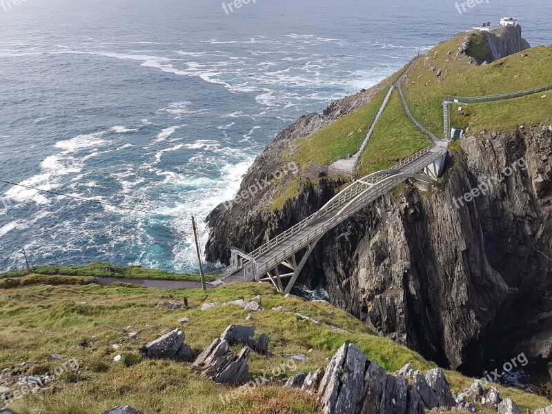 Mizen Head Bridge Foot Bridge Ireland Peninsula