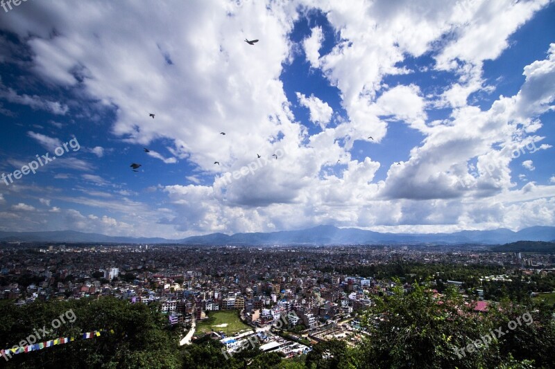 Sky Dynamic Clouds City Syambhu