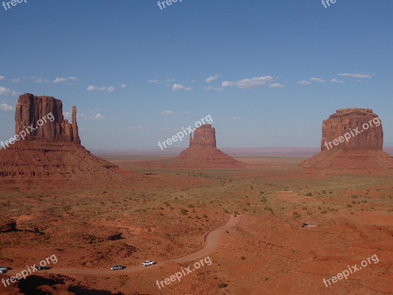 Monument Valley Mittens Navajo Tribal Park Track