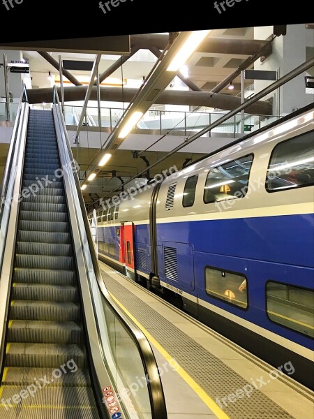 Train Hst High Speed Platform France