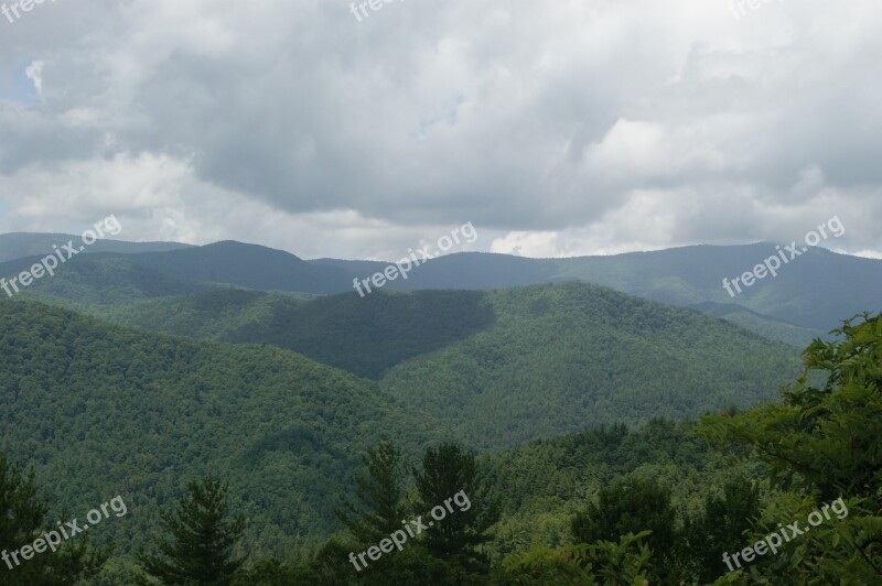 Mountains Great Smoky Mountains Green Smoky Great