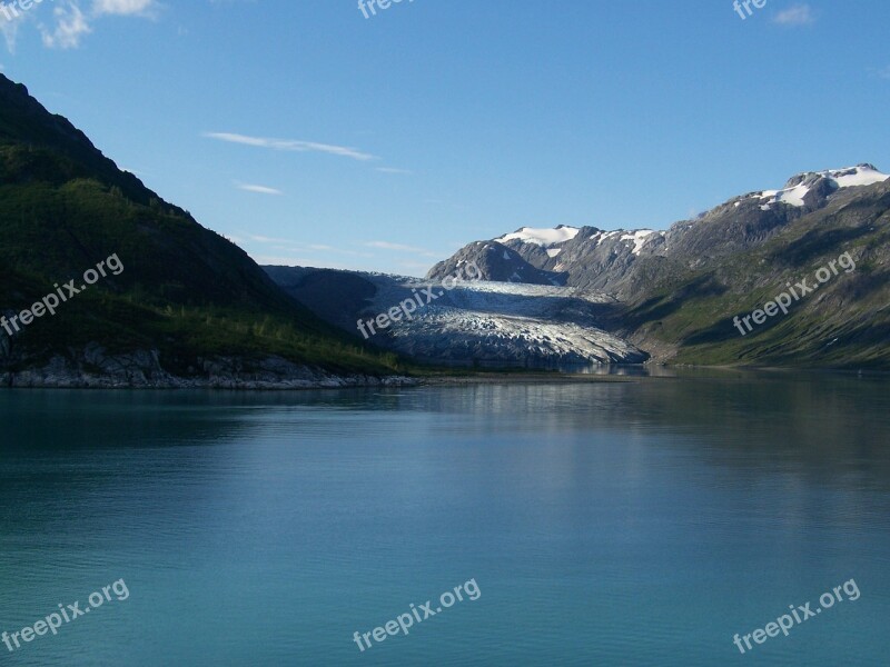 Alaska Fjord Sea Still Landscape