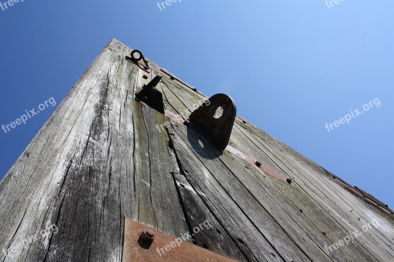 Sluice Gate Wooden Nature Old