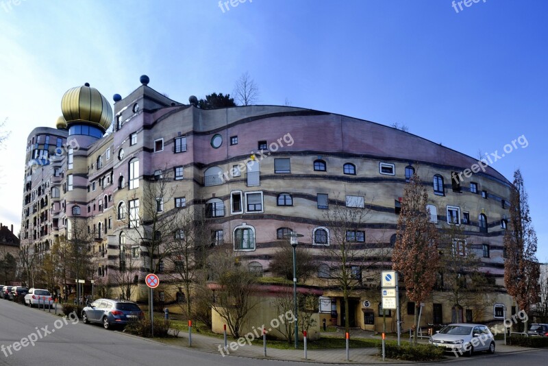 Darmstadt Hesse Germany Forest Spiral Hundertwasser House