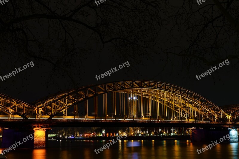 Hohenzollern Bridge Rhine Cologne Bridge River