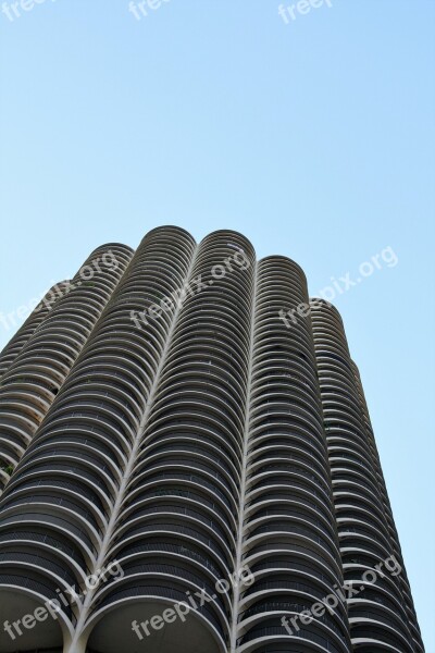 Chicago Skyscraper Façades Building Free Photos