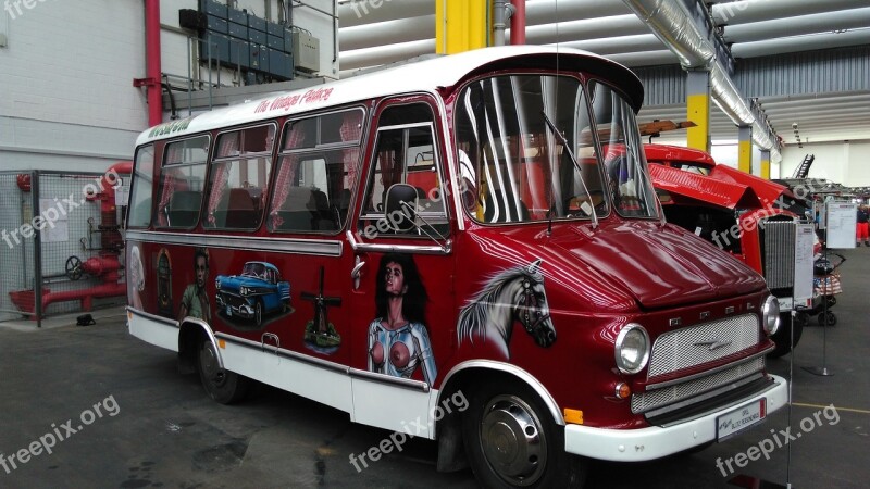 Auto Buss Buses Transport And Traffic Vintage Car