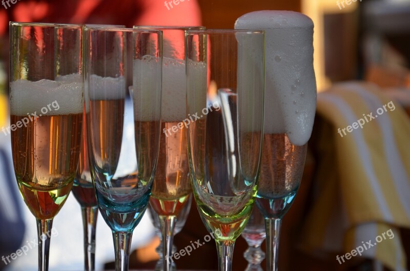 Summer Champagne Sparkling Wine Abut Celebration