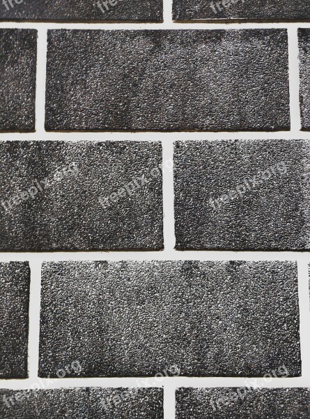 Bricks Abstract Black And White Monochrome Wall