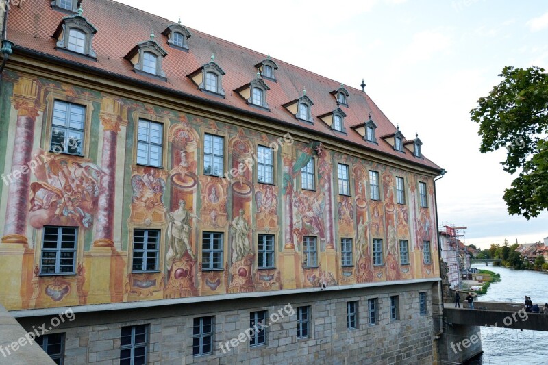 Bamberg Town Hall Bridge Regnitz Building