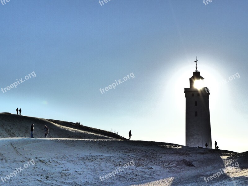 Lighthouse Lønstrup Denmark Light Sand