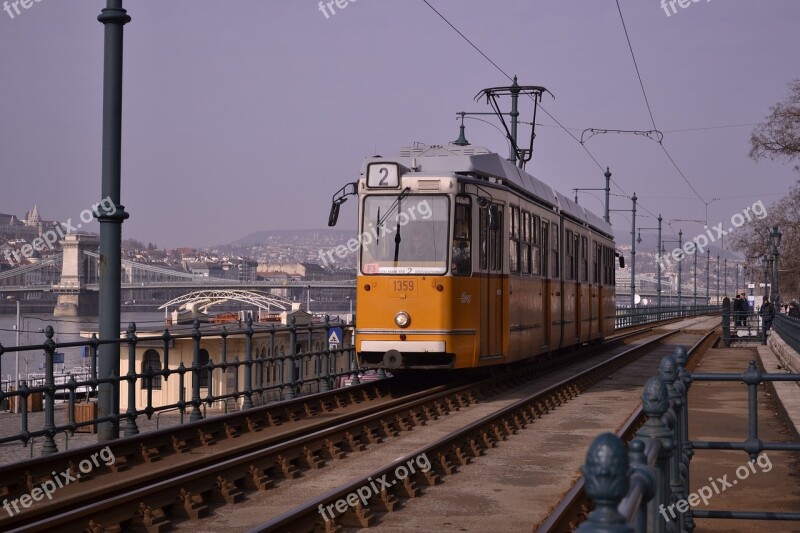 Hungarian Budapest Tram Hungary Europe